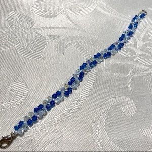 Swarovski Crystal Blue Pattern Bracelet